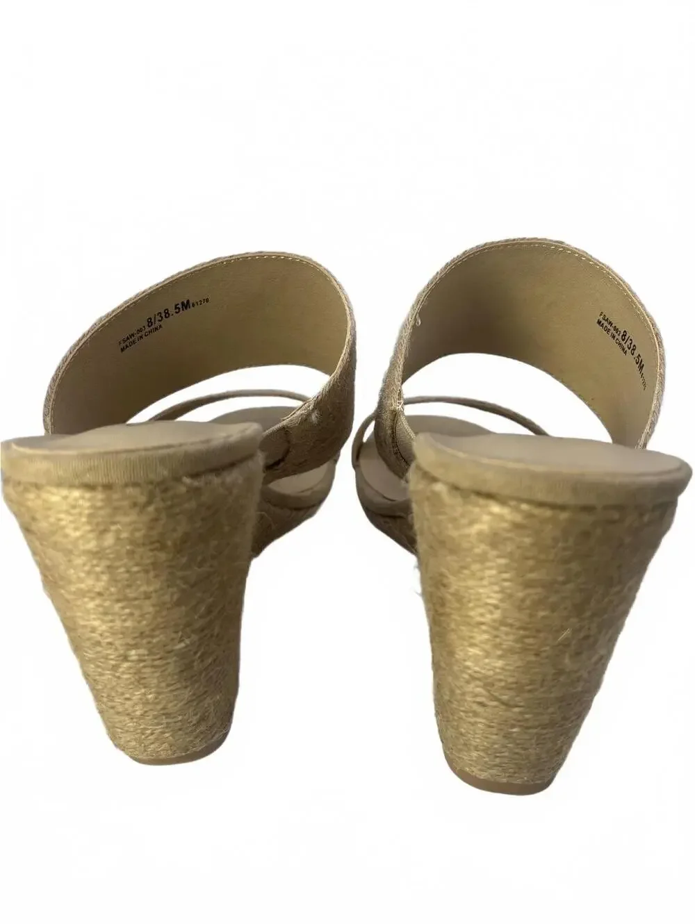 Chinese Laundry Jute Wedge Sandals Women's Size 8.5 Beige CL by Laundry NWOT